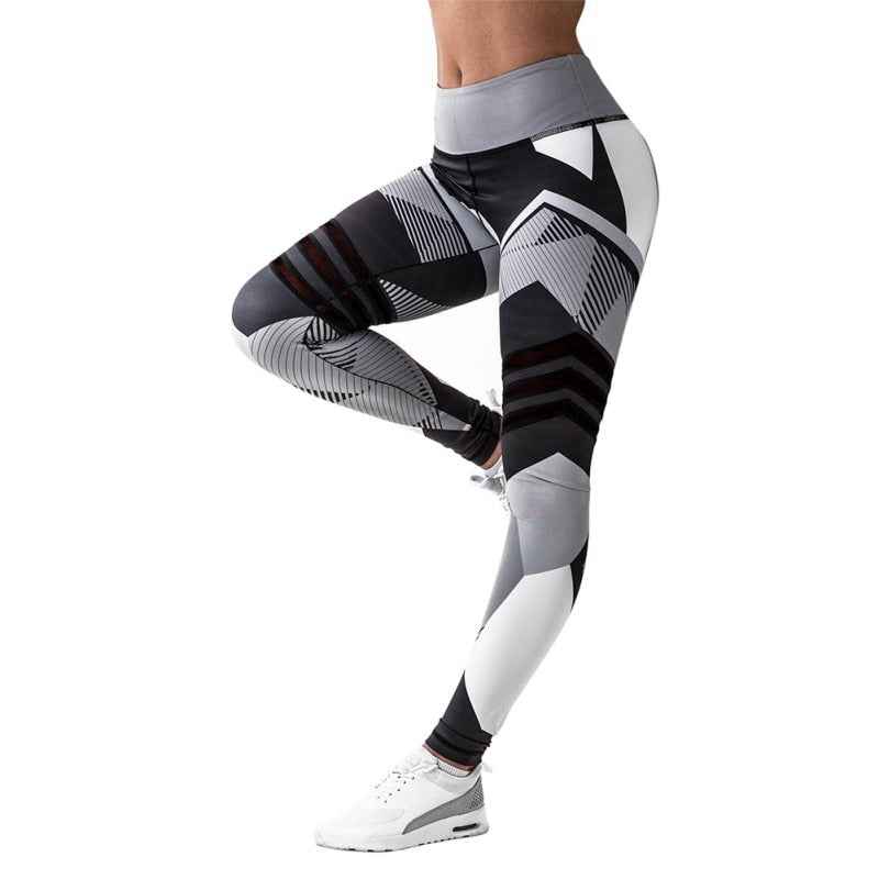 Women's Quick Dry Geometric Yoga Leggings