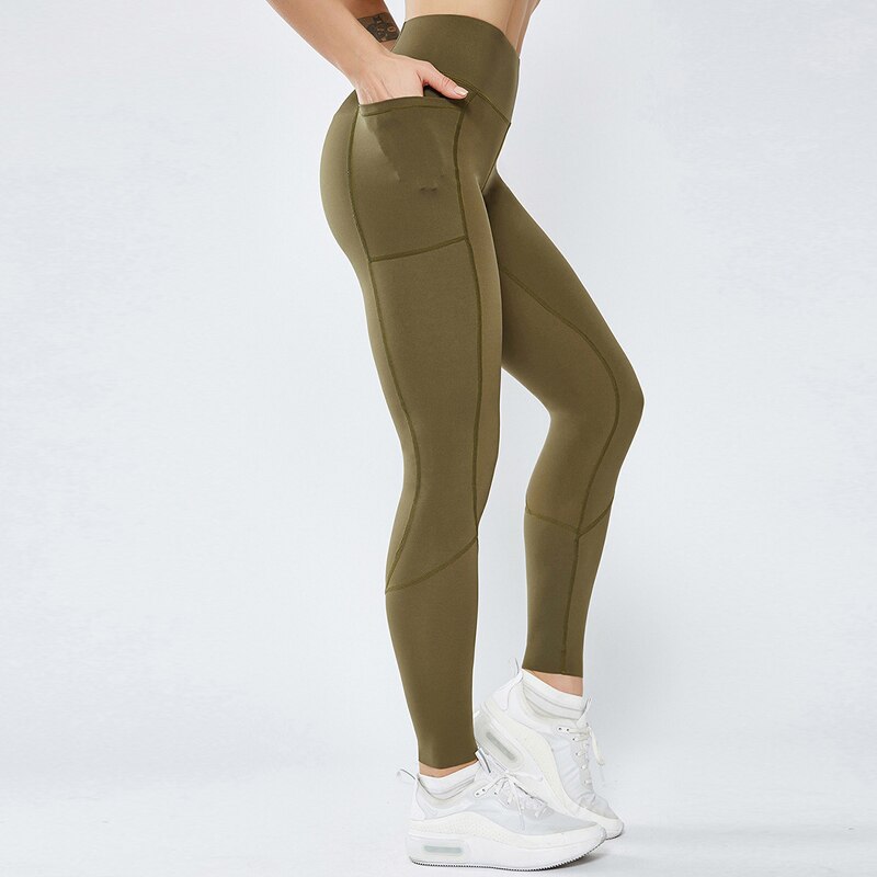 Women's High Waist Side Pocket Yoga Leggings