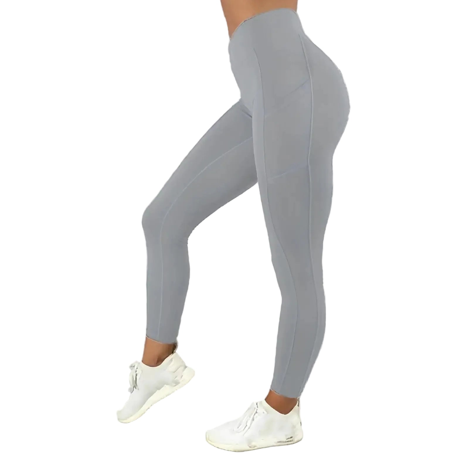 Women's High Waist Fitness Leggings with Side Pockets - Stride Leggings