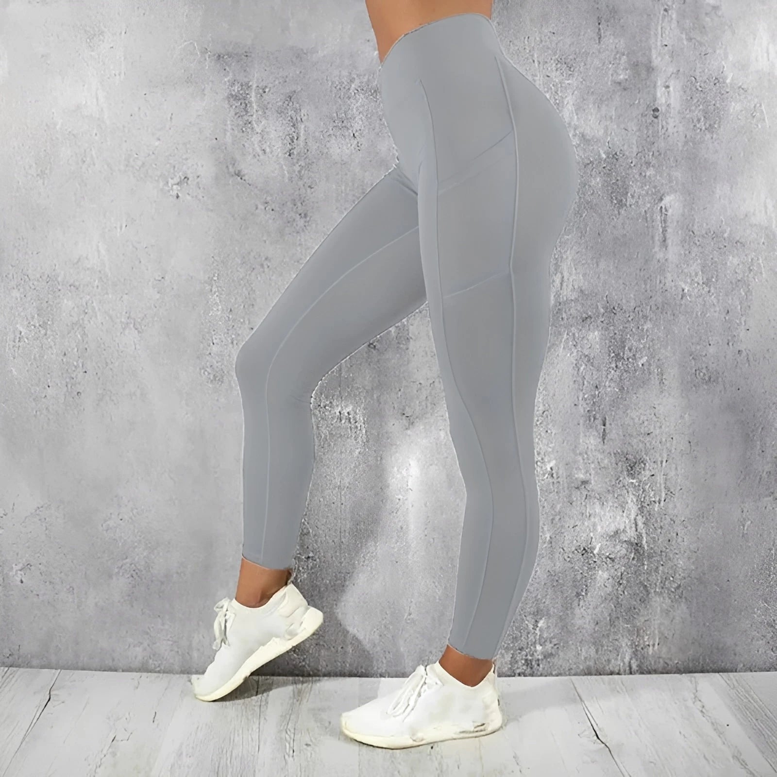 Women's High Waist Fitness Leggings with Side Pockets