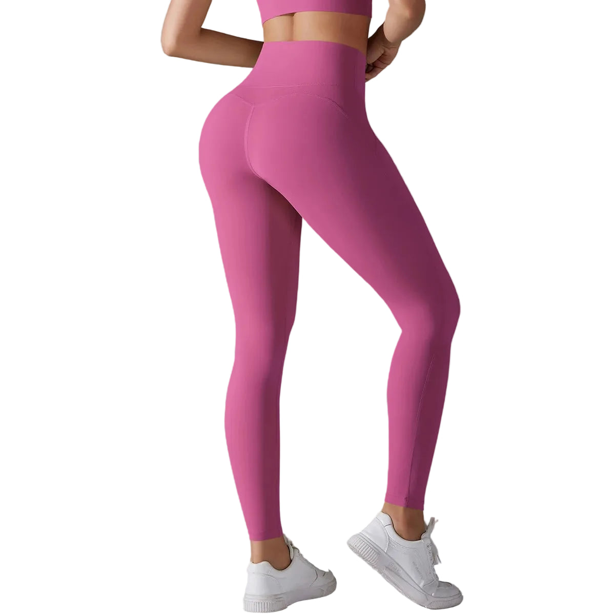 Women's Solid High Waist Yoga Leggings