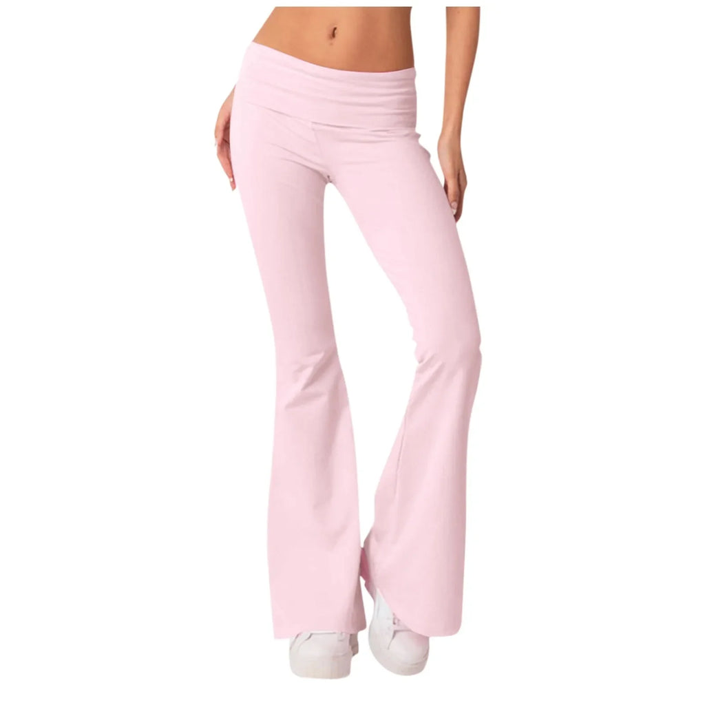 Women's Flared High Waist Yoga Leggings - Stride Leggings