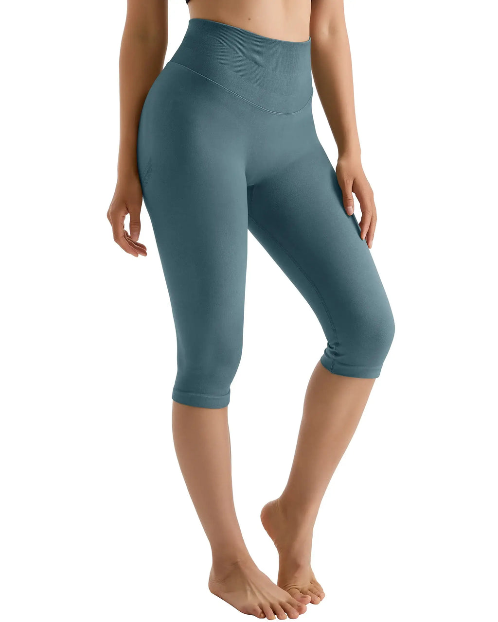 Women's High Waist Mosaic Capris Leggings