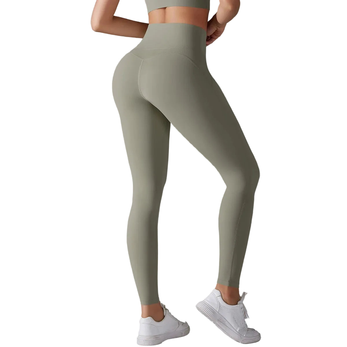 Women's Solid High Waist Yoga Leggings