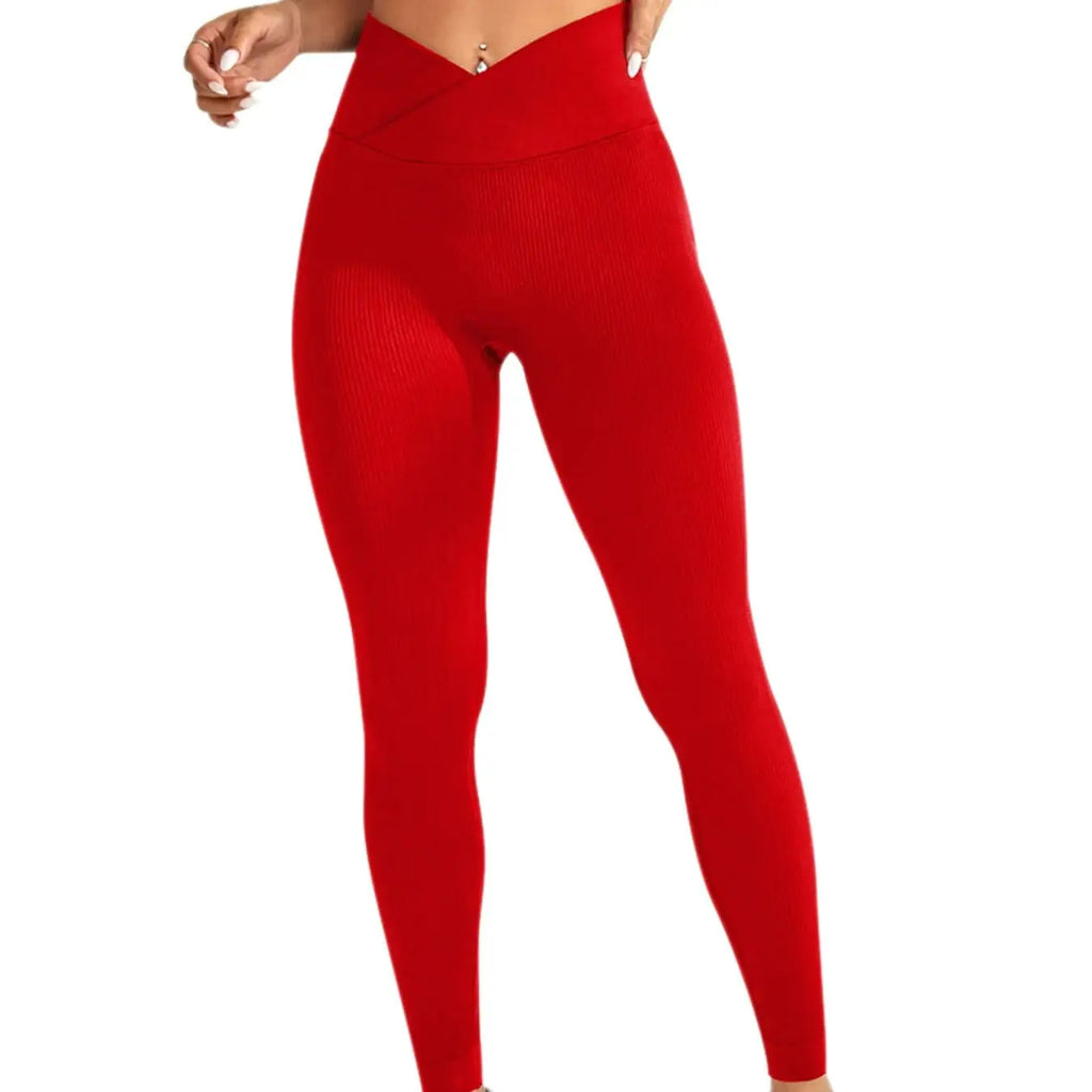 Women's Cross Waist Yoga Fitness Leggings