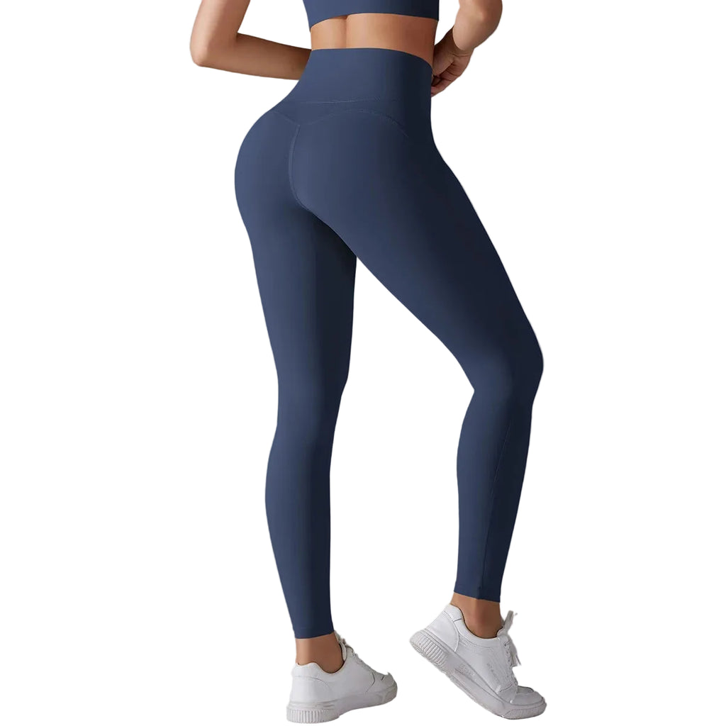 Women's Solid High Waist Yoga Leggings