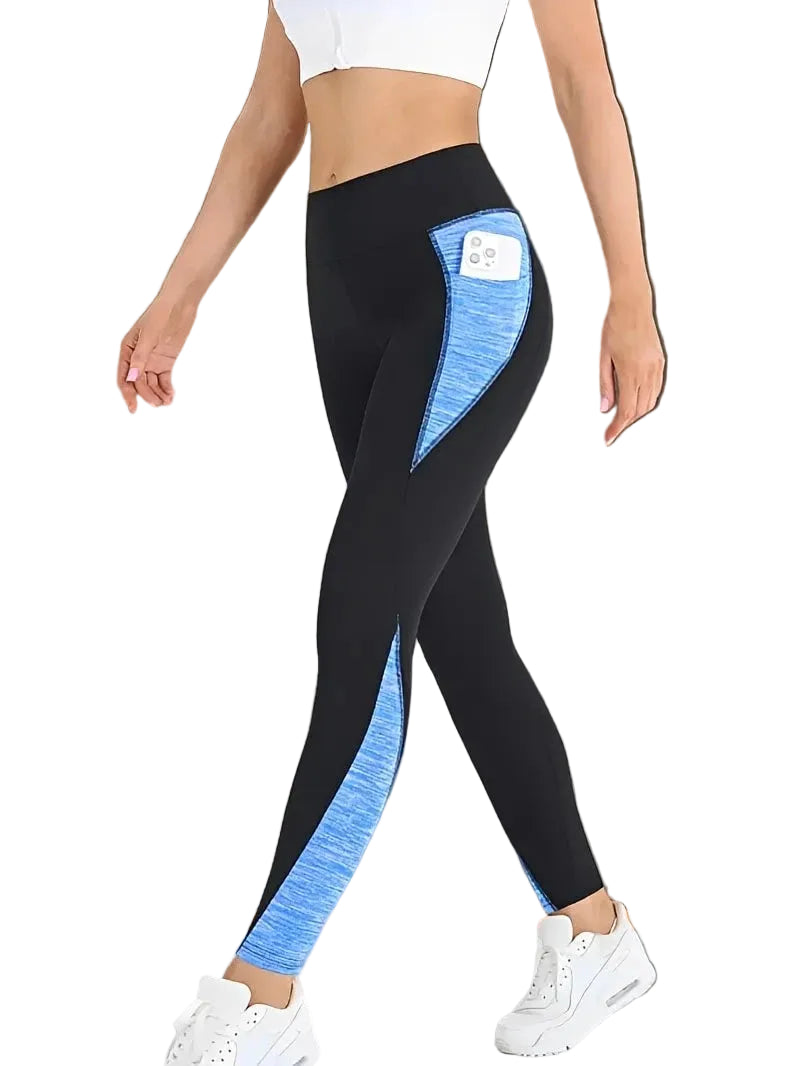 Women's Patchwork Side Pocket Yoga Leggings
