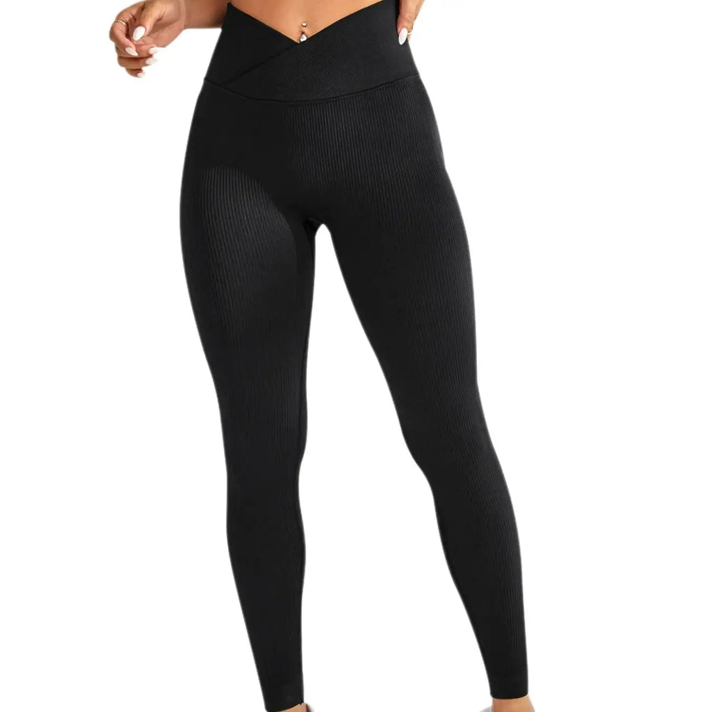 Women's Cross Waist Yoga Fitness Leggings