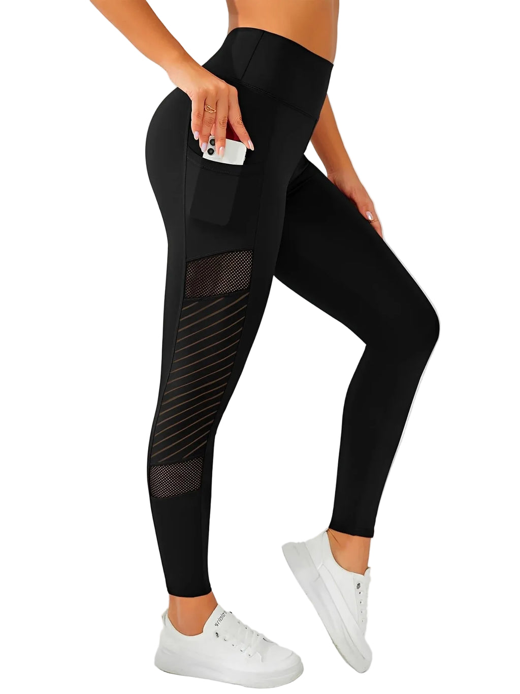 Women's Side Mesh Yoga Leggings