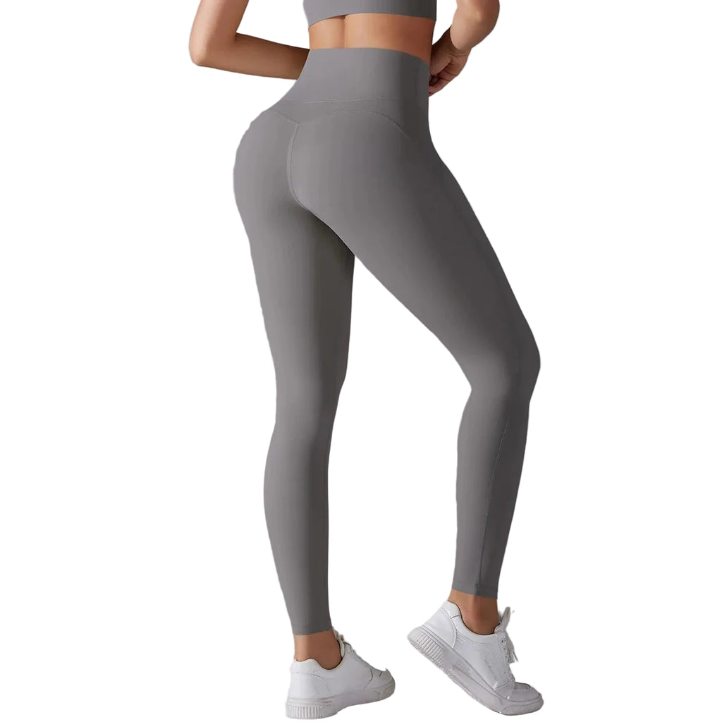 Women's Solid High Waist Yoga Leggings