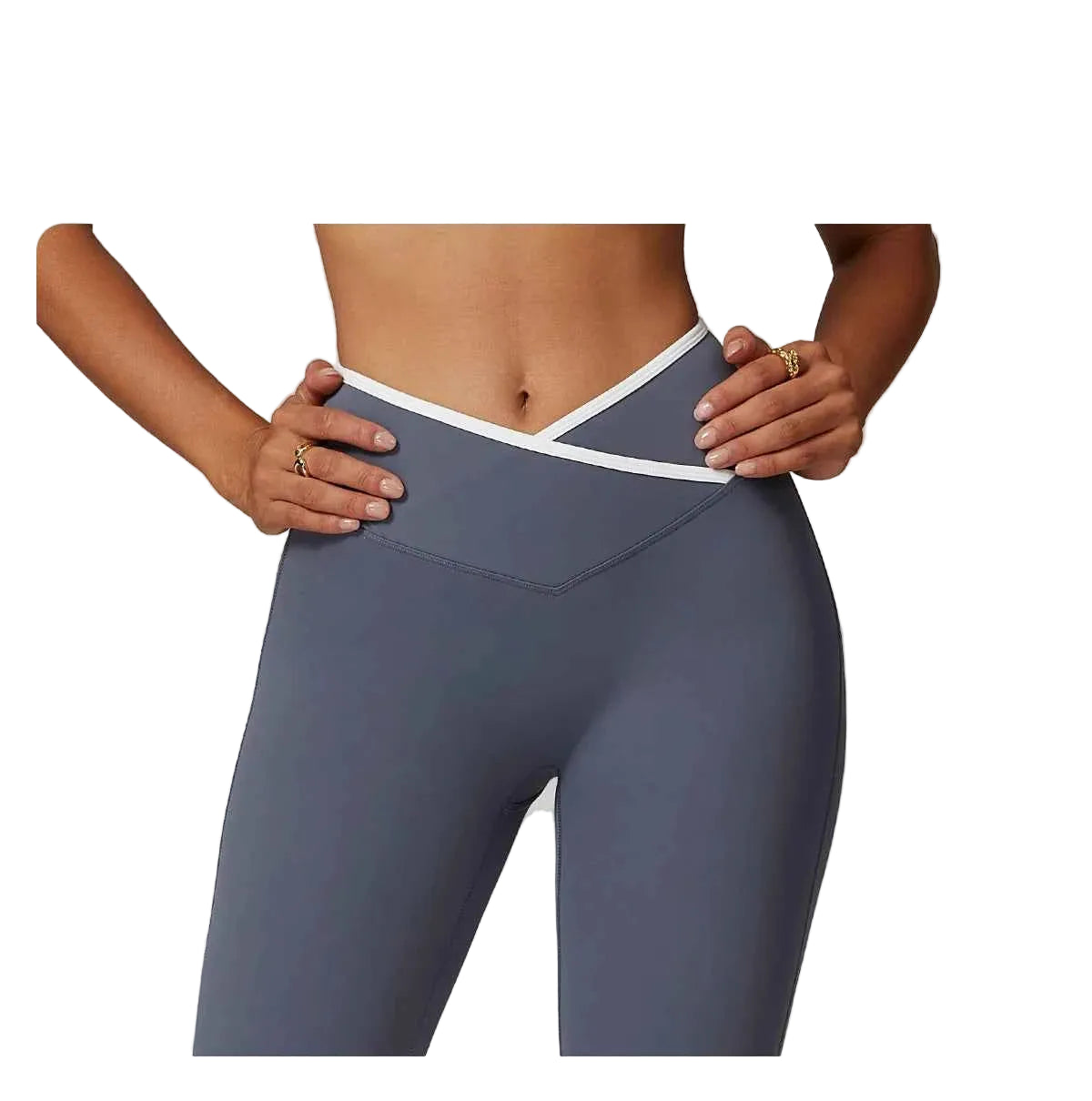 Women's Flared Asymmetrical Yoga Fitness Leggings