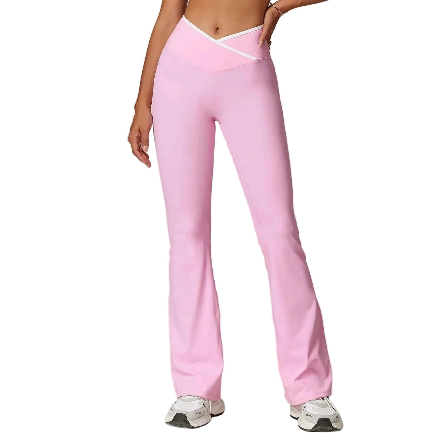 Women's Flared Asymmetrical Yoga Fitness Leggings