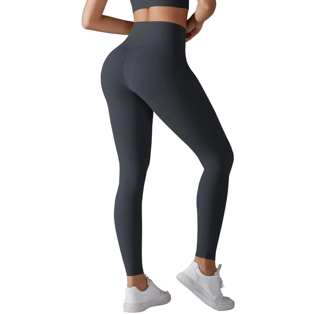 Women's Solid High Waist Yoga Leggings
