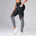 Women's Seamless Mesh Spliced Yoga Leggings