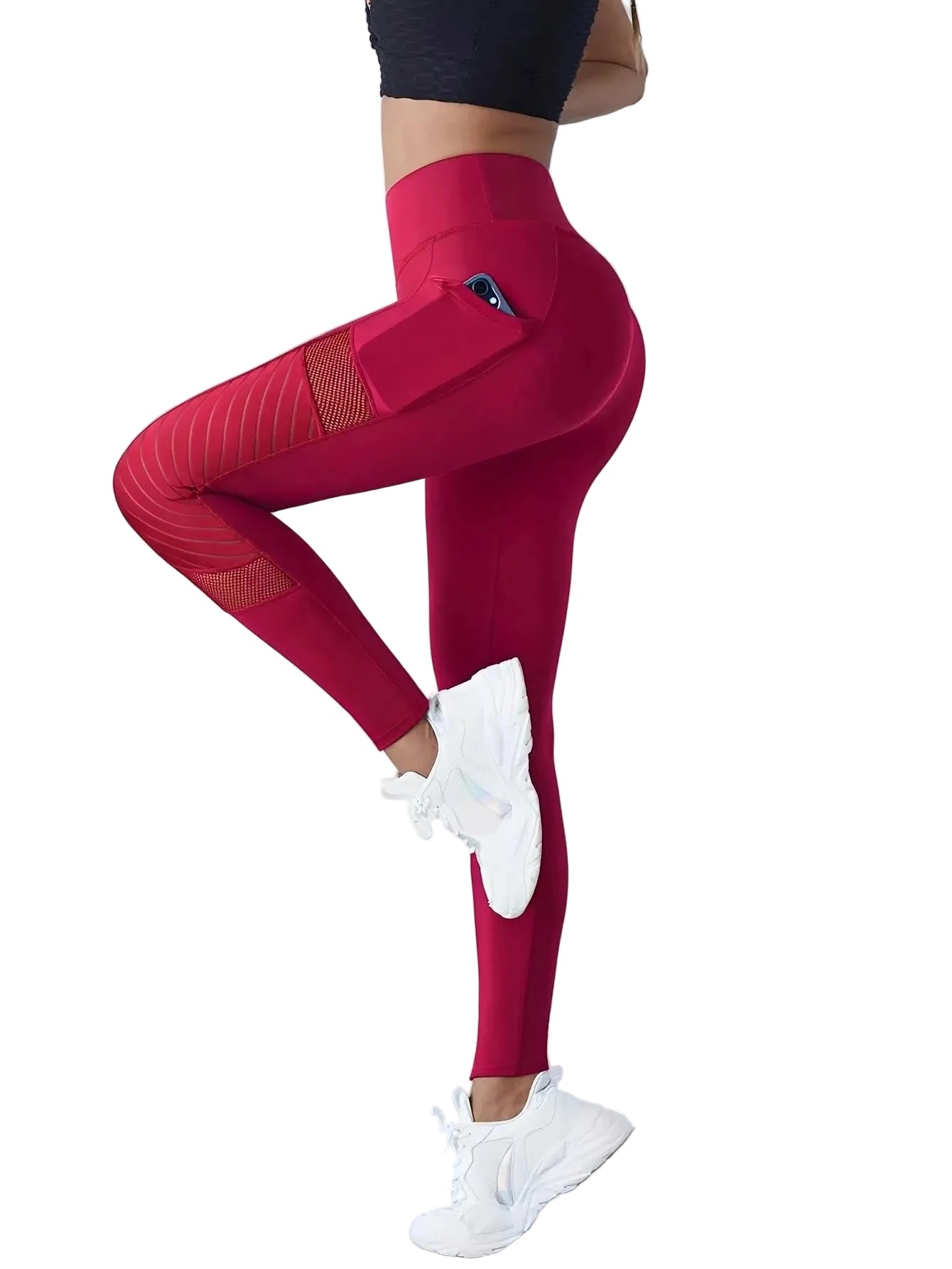 Women's Side Mesh Yoga Leggings
