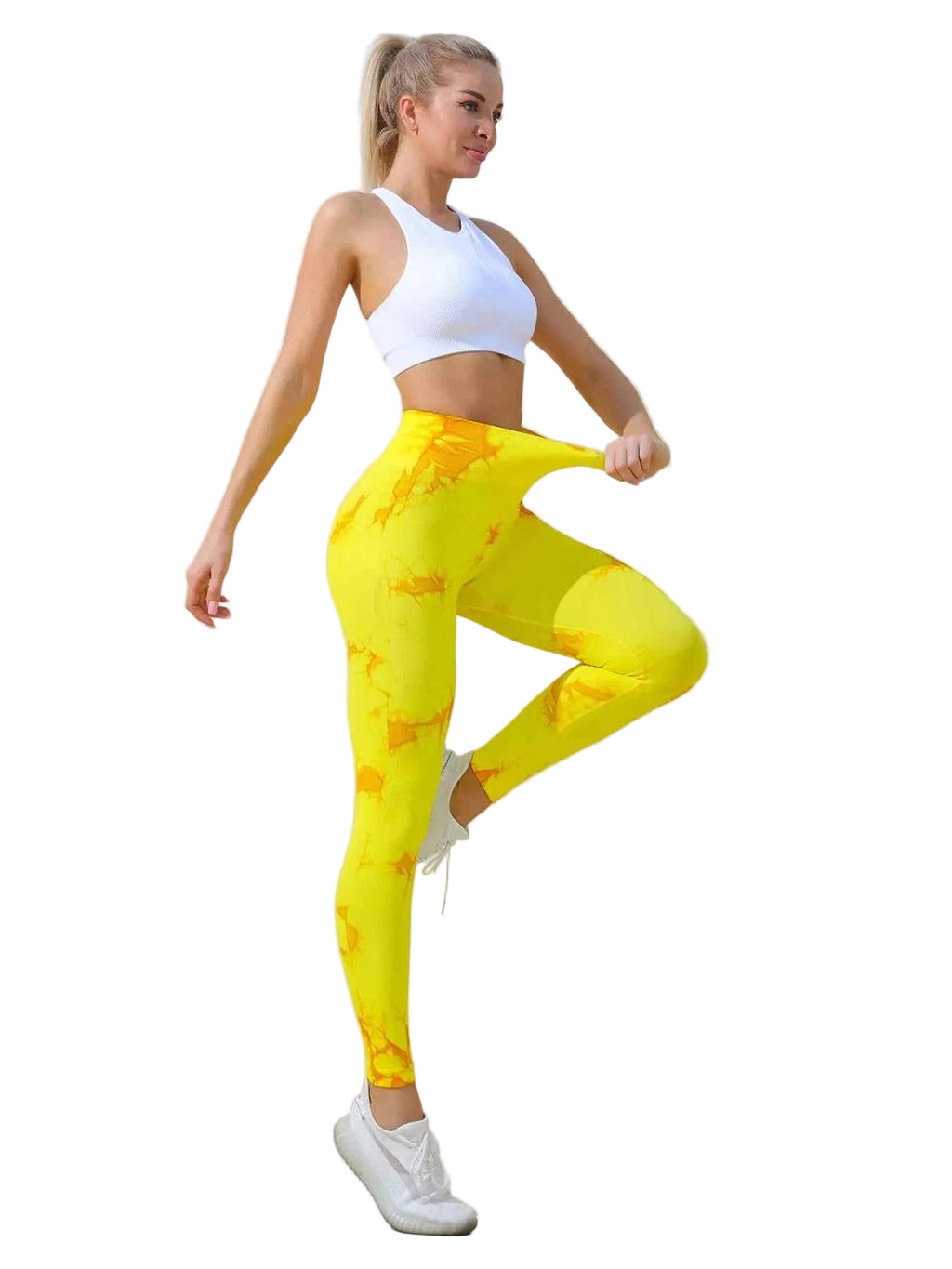 Women's High Waist Tie-Dye Print Yoga Leggings