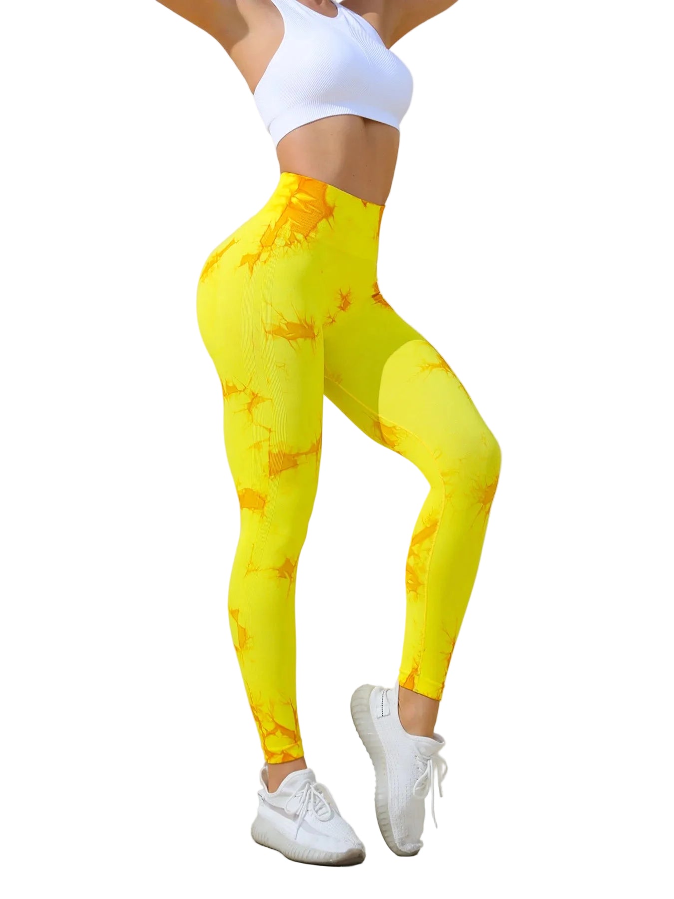 Women's High Waist Tie-Dye Print Yoga Leggings