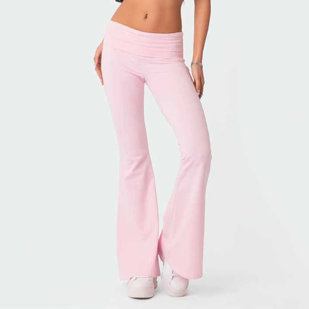 Women's Flared High Waist Yoga Leggings - Stride Leggings