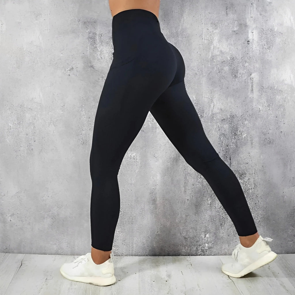 Women's High Waist Fitness Leggings with Side Pockets