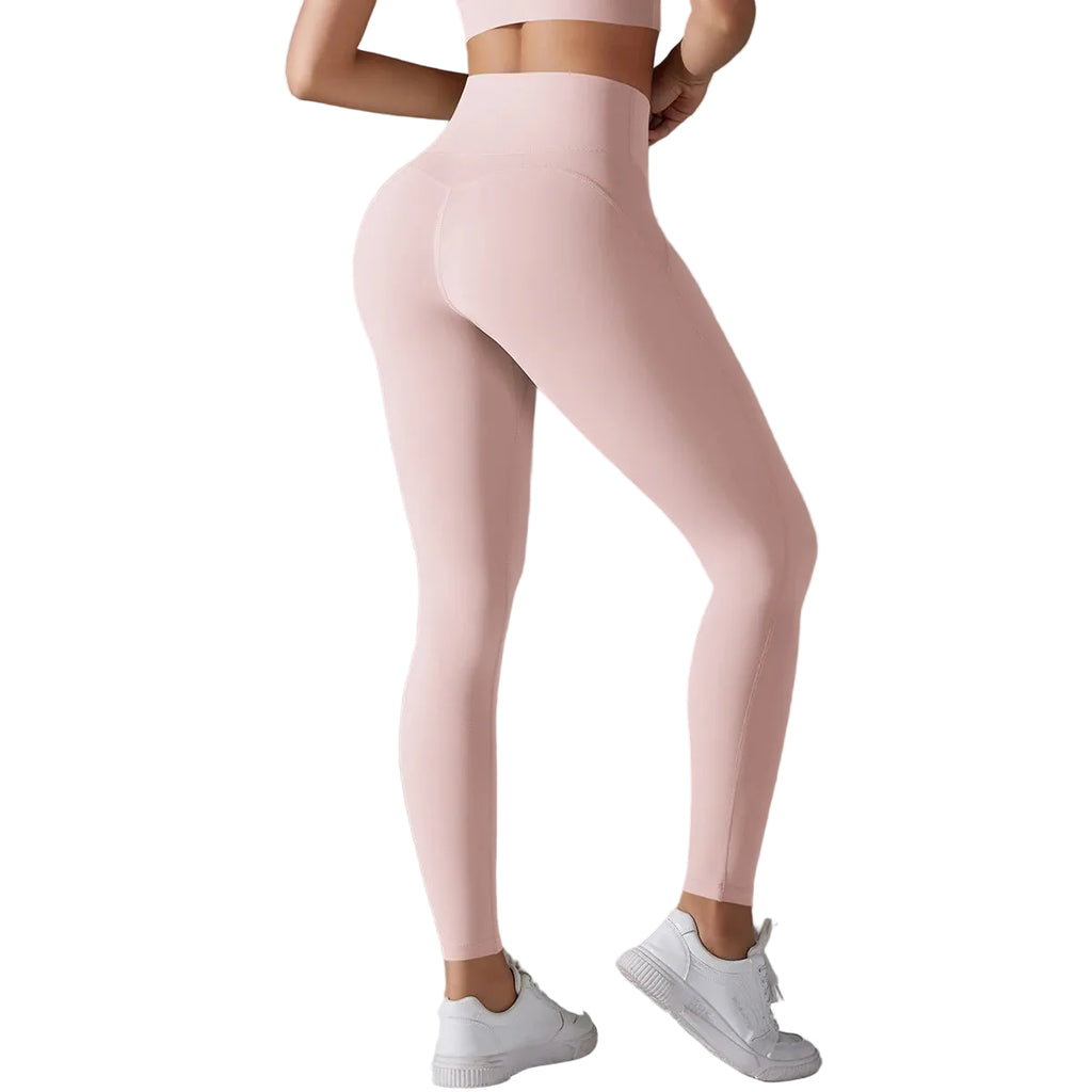 Women's Solid High Waist Yoga Leggings