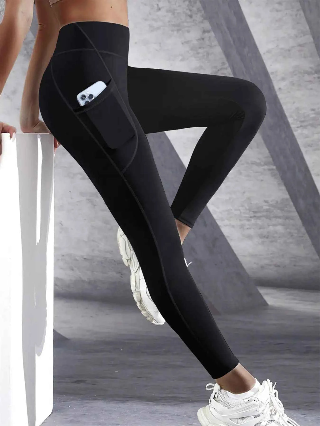 Women's High Waist Yoga Fitness Leggings with Pockets