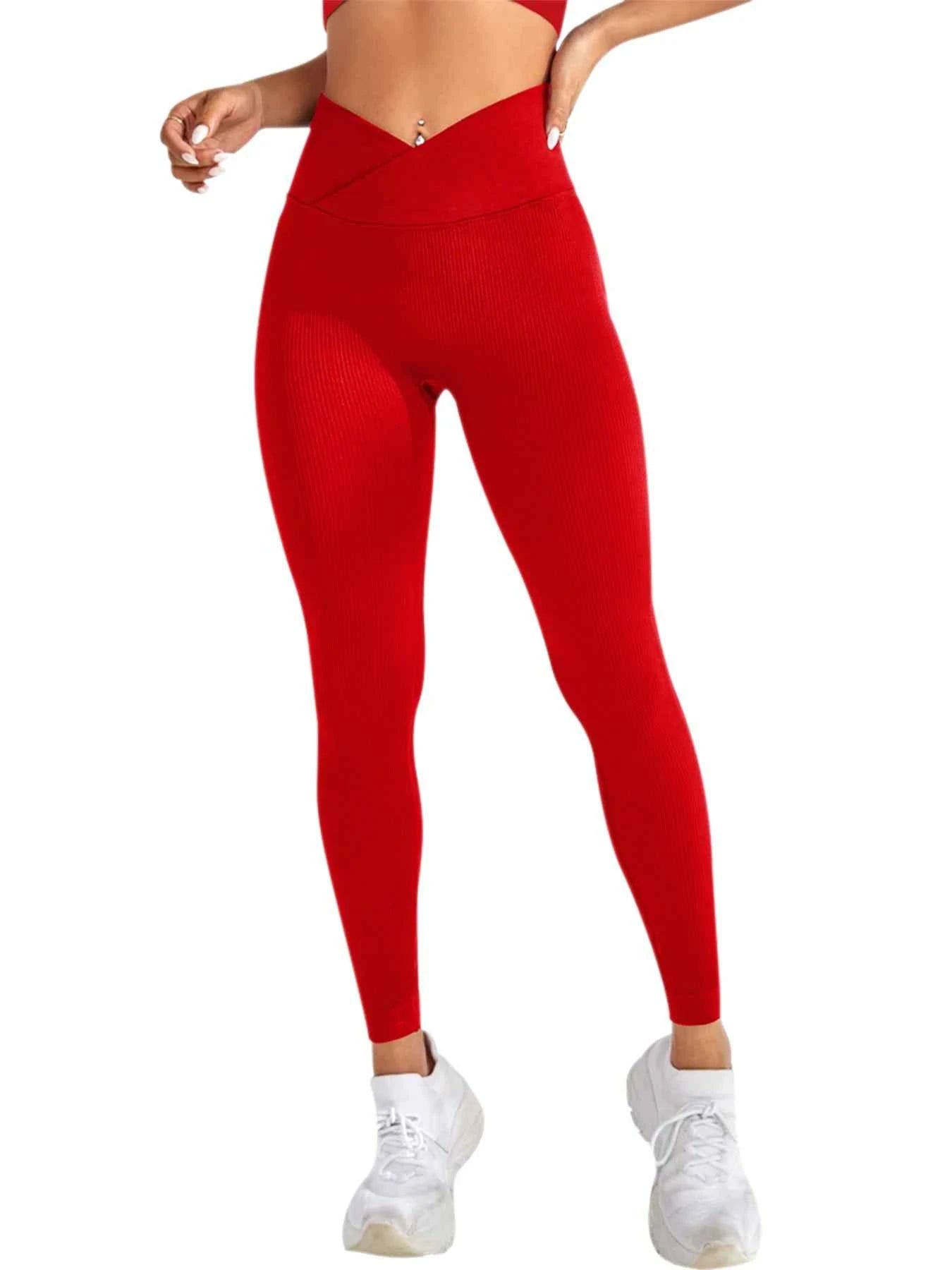Women's Cross Waist Yoga Fitness Leggings