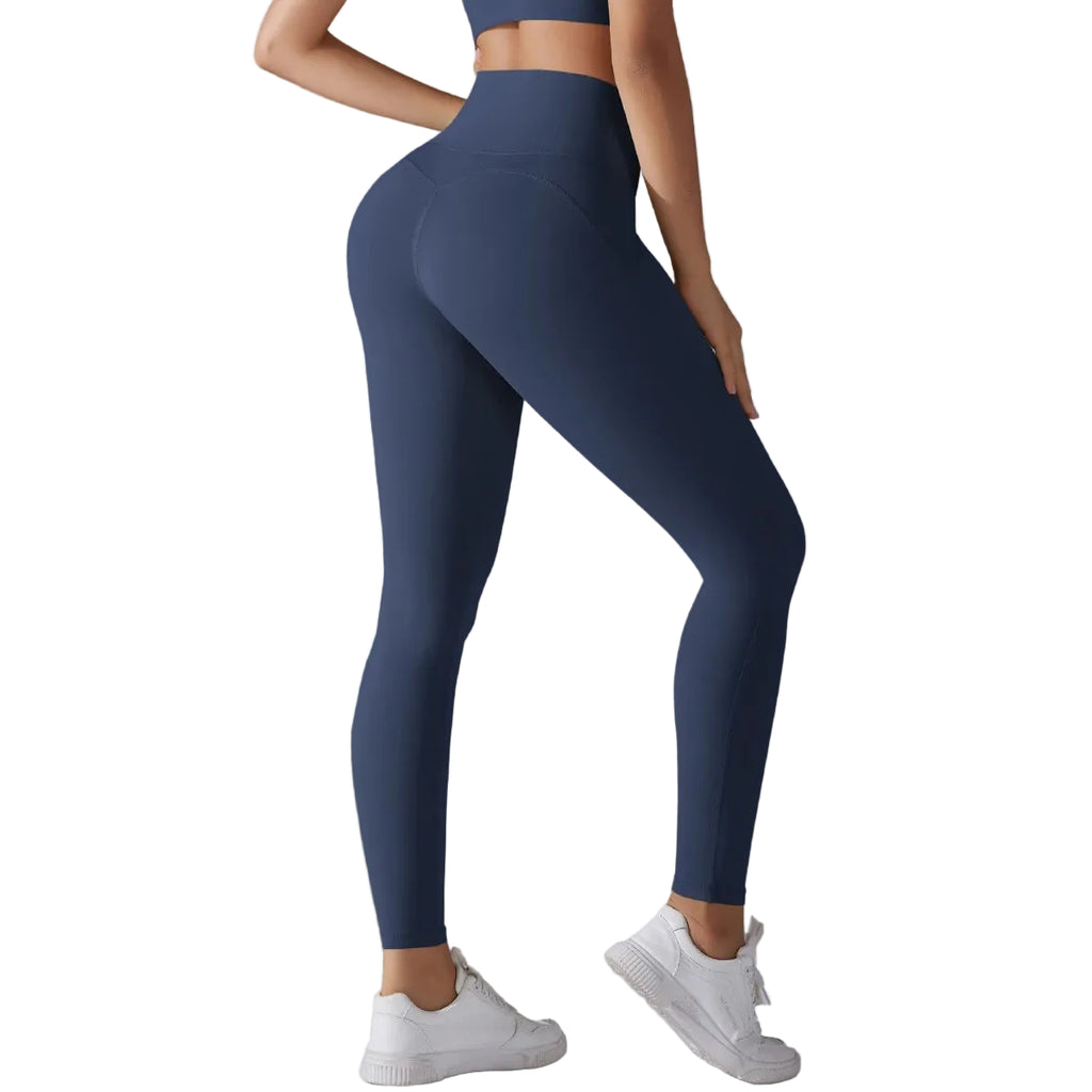 Women's Solid High Waist Yoga Leggings