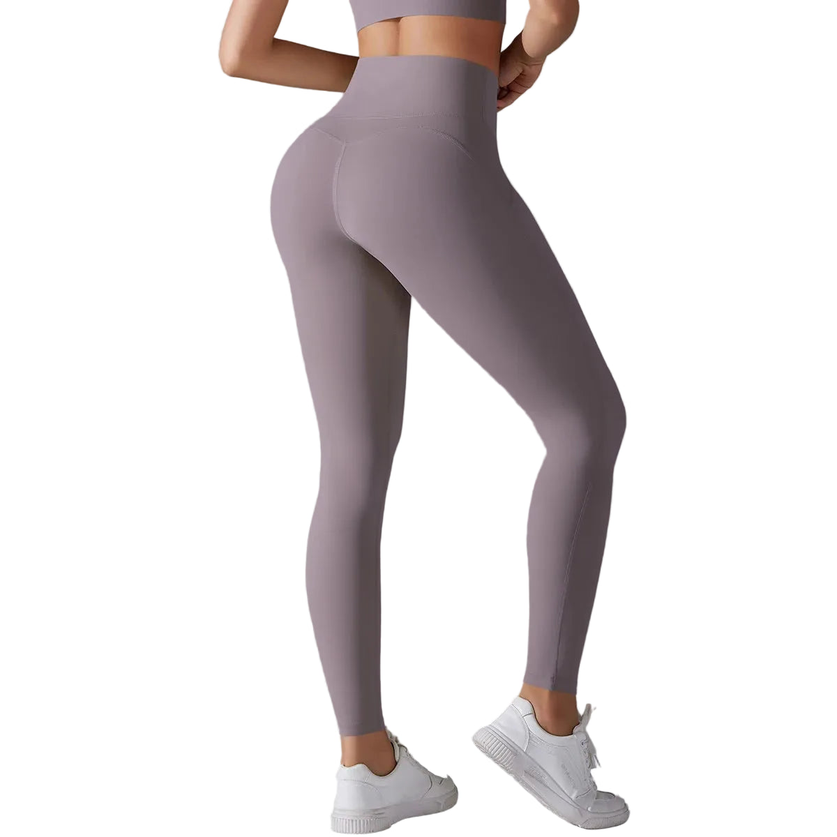 Women's Solid High Waist Yoga Leggings